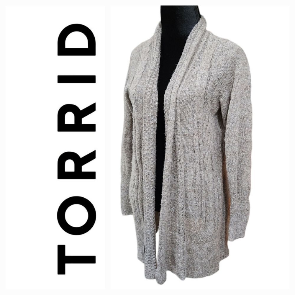 Torrid Knit Open Front Long Sleeve Cardigan Casual Size 0